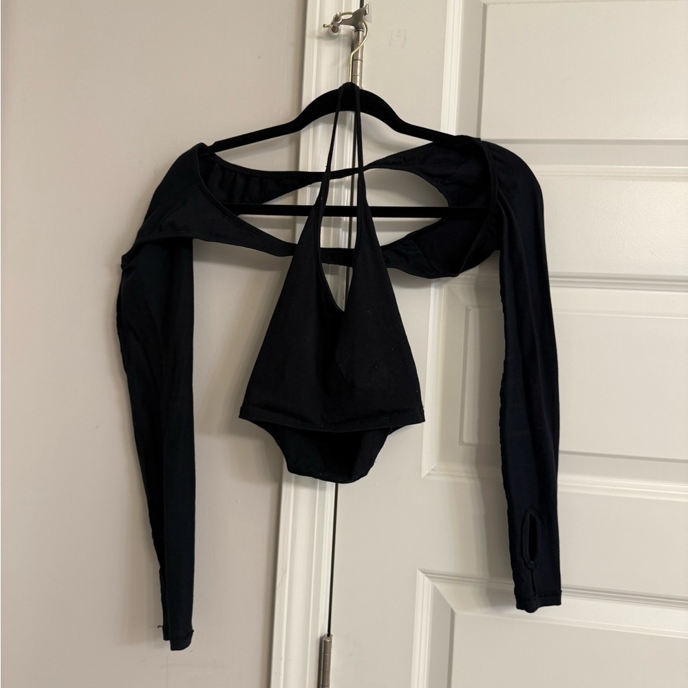 Motel Rocks Black Cut-Out Bodysuit